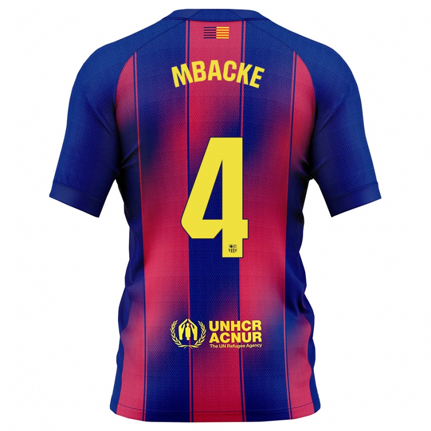 גברים ממאדו פאל #4 כחול אדום ג'רזי ביתית 2025/26 חולצה קצרה