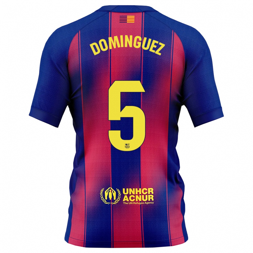 גברים סרג'י דומינגז #5 כחול אדום ג'רזי ביתית 2025/26 חולצה קצרה