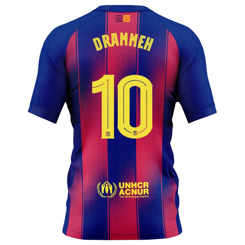 גברים Alieu Drammeh #10 כחול אדום ג'רזי ביתית 2025/26 חולצה קצרה