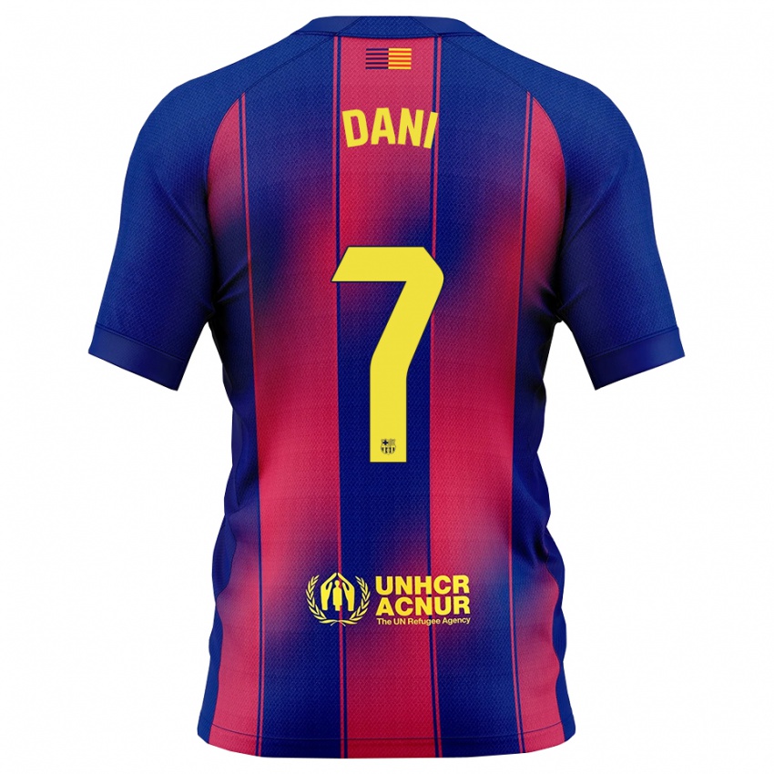 גברים דני רודריגס #7 כחול אדום ג'רזי ביתית 2025/26 חולצה קצרה