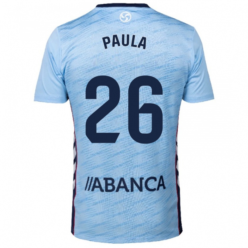 גברים Paula Rodríguez #26 תכלת אדום ג'רזי ביתית 2025/26 חולצה קצרה