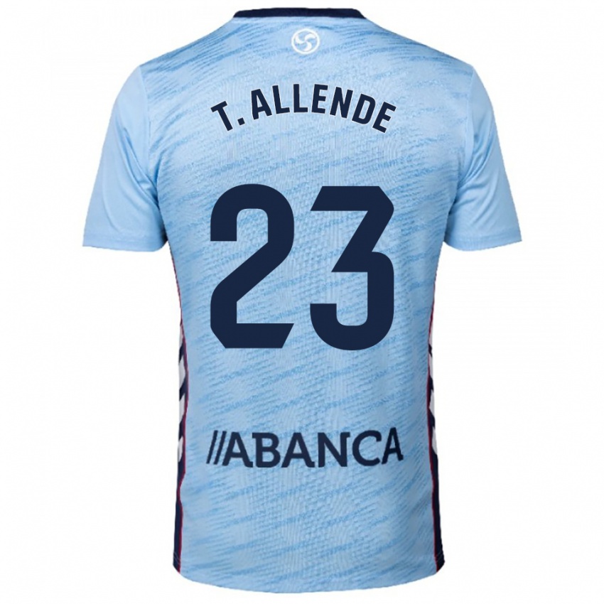 גברים Tadeo Allende #23 תכלת אדום ג'רזי ביתית 2025/26 חולצה קצרה