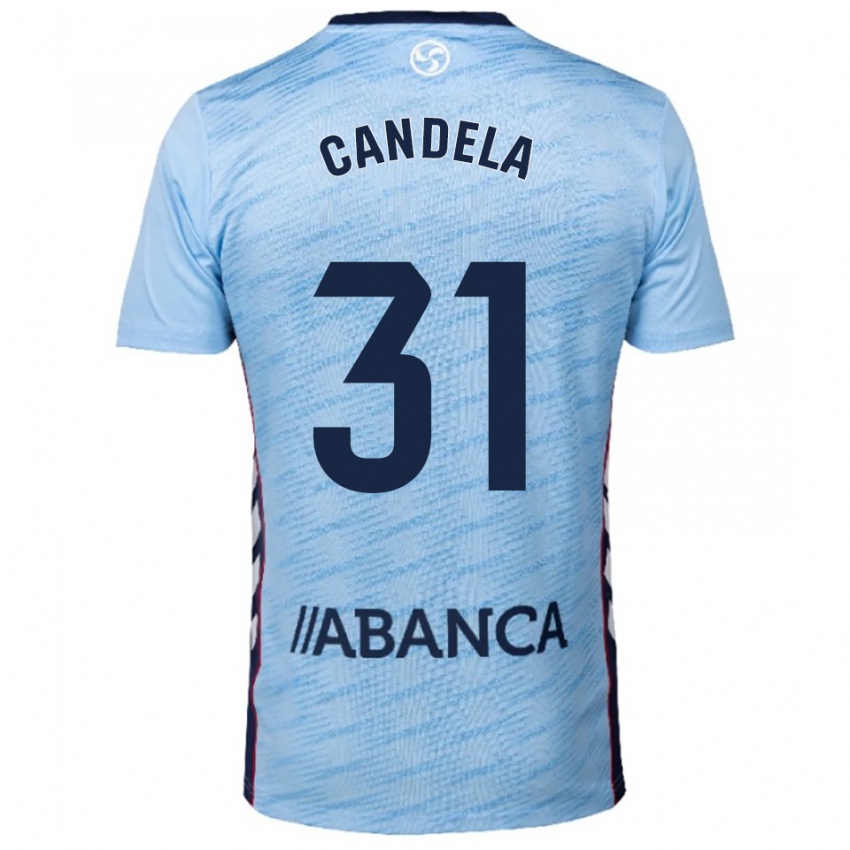 גברים Candela Rodríguez #31 תכלת אדום ג'רזי ביתית 2025/26 חולצה קצרה