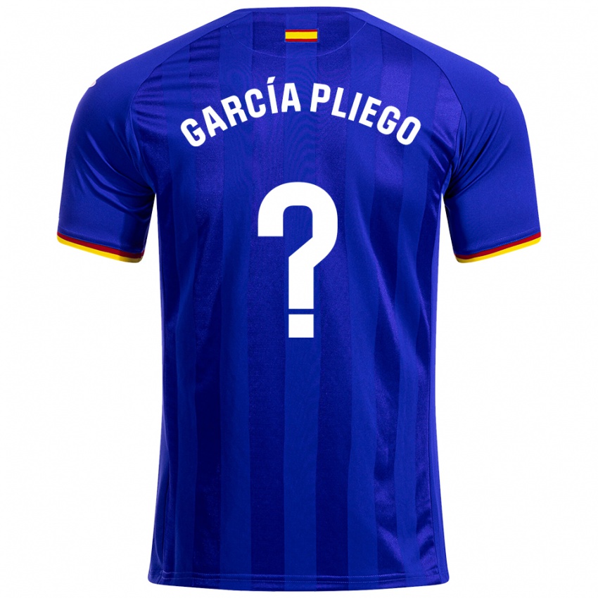 גברים Hugo García Pliego #0 כחול אדום צהוב ג'רזי ביתית 2025/26 חולצה קצרה