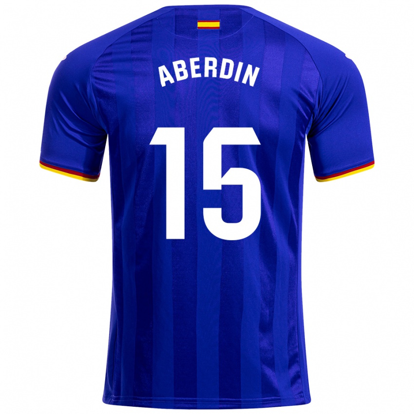 גברים Nabil Aberdin #15 כחול אדום צהוב ג'רזי ביתית 2025/26 חולצה קצרה