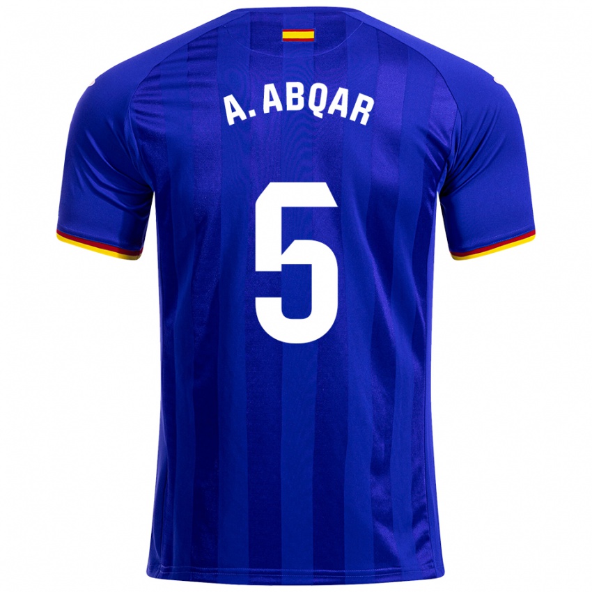 גברים עבד אל-אבקאר #5 כחול אדום צהוב ג'רזי ביתית 2025/26 חולצה קצרה