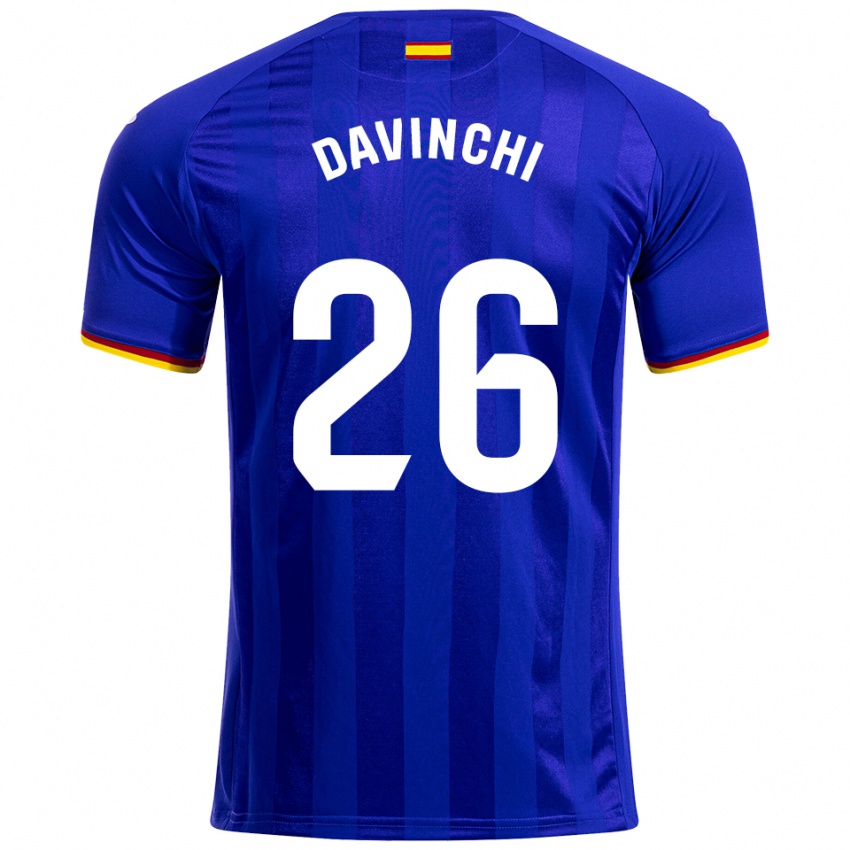 גברים Davinchi #26 כחול אדום צהוב ג'רזי ביתית 2025/26 חולצה קצרה