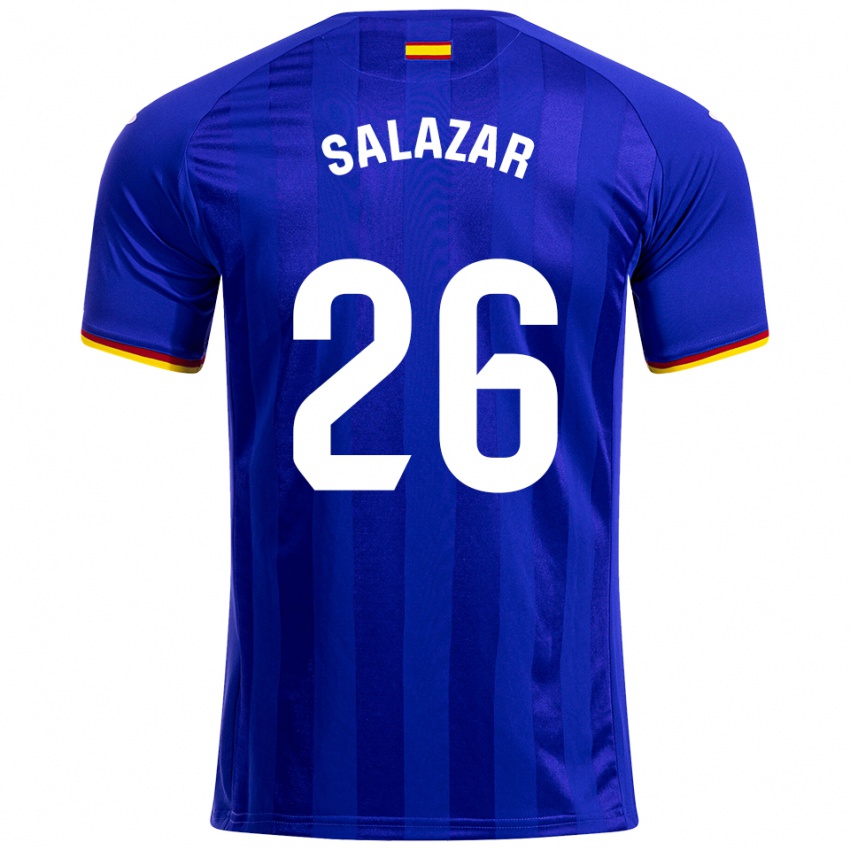 גברים Sebas Salazar #26 כחול אדום צהוב ג'רזי ביתית 2025/26 חולצה קצרה