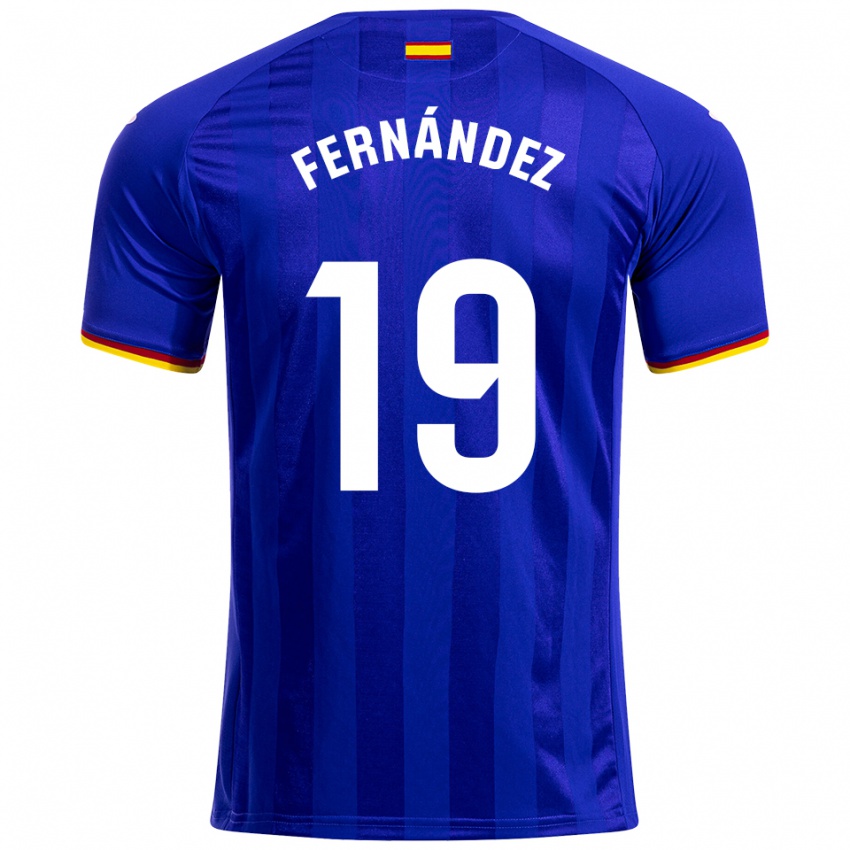 גברים Ismael Fernández #19 כחול אדום צהוב ג'רזי ביתית 2025/26 חולצה קצרה