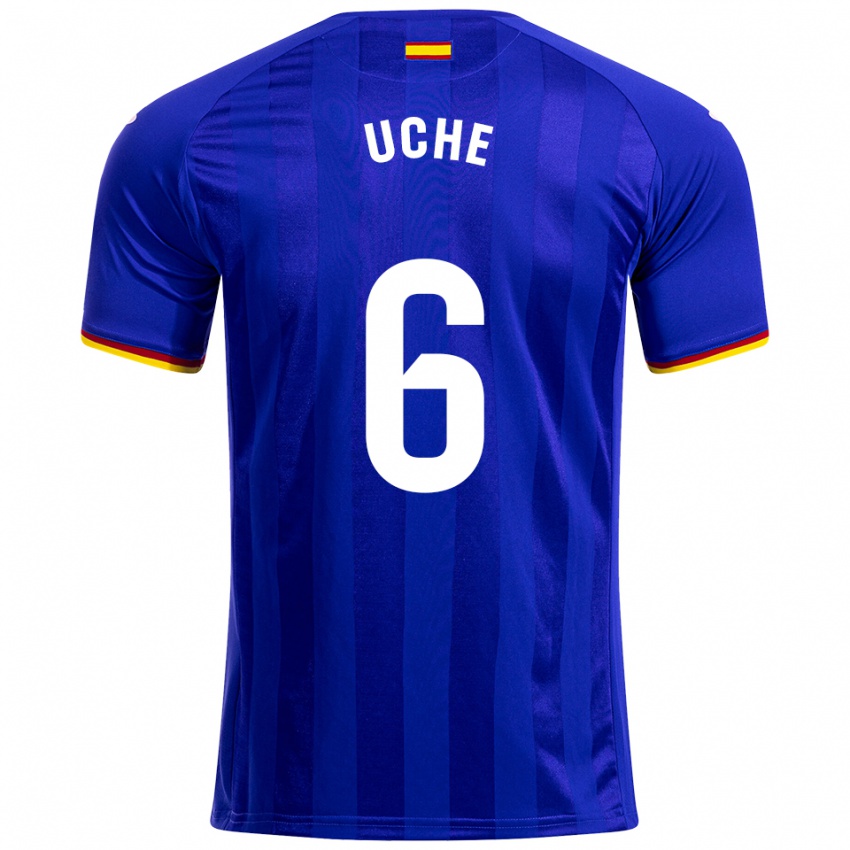 גברים Chrisantus Uche #6 כחול אדום צהוב ג'רזי ביתית 2025/26 חולצה קצרה