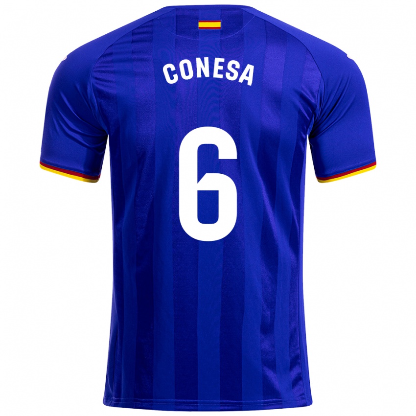 גברים Nico Conesa #6 כחול אדום צהוב ג'רזי ביתית 2025/26 חולצה קצרה