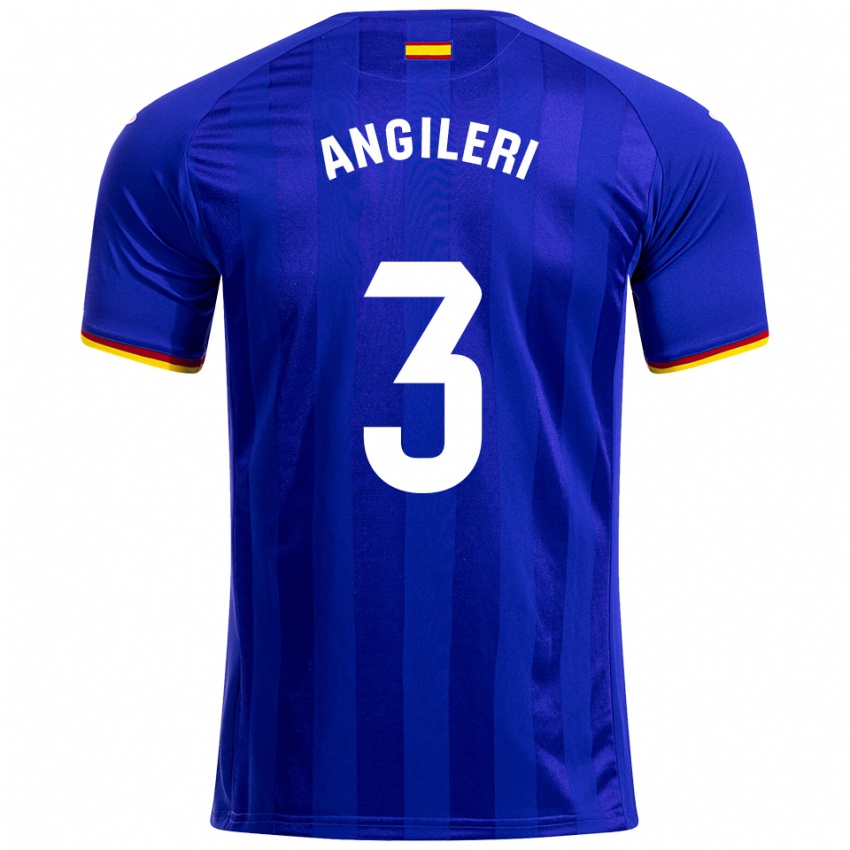 גברים פבריזיו אנג׳ילרי #3 כחול אדום צהוב ג'רזי ביתית 2025/26 חולצה קצרה
