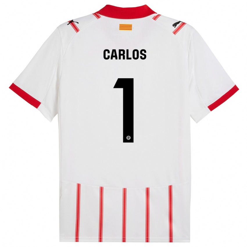 גברים חואן קרלוס #1 לבן אדום ג'רזי ביתית 2025/26 חולצה קצרה