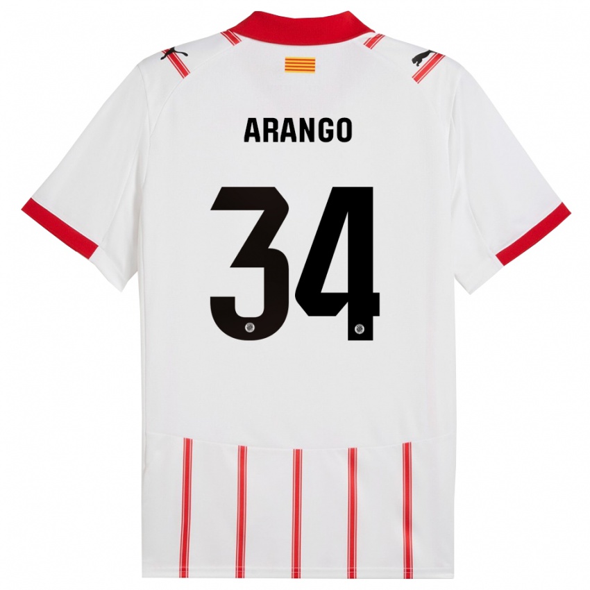 גברים חואן אראנגו #34 לבן אדום ג'רזי ביתית 2025/26 חולצה קצרה