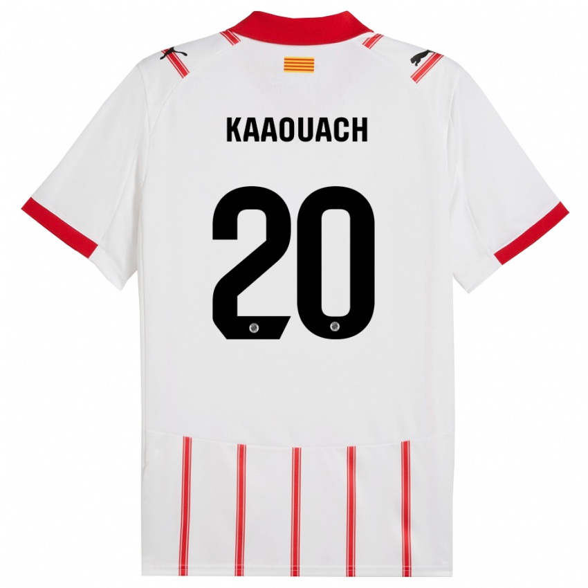 גברים Nabil Kaaouach #20 לבן אדום ג'רזי ביתית 2025/26 חולצה קצרה