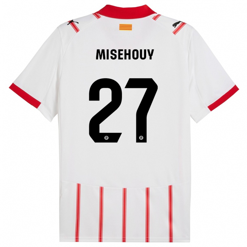 גברים Gabriel Misehouy #27 לבן אדום ג'רזי ביתית 2025/26 חולצה קצרה