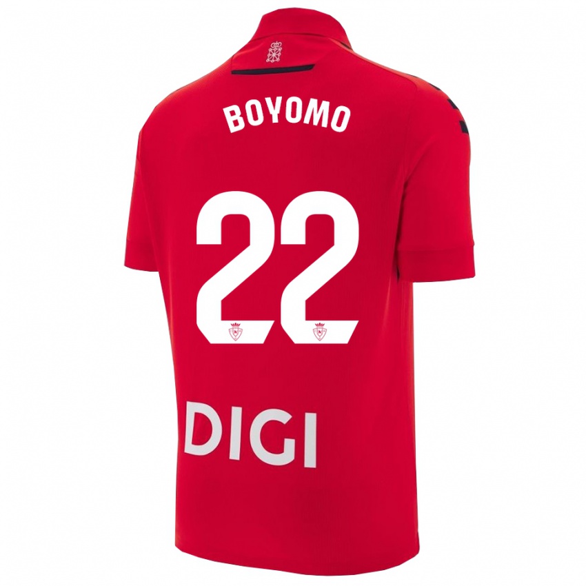 גברים פלאביין אנזו בויומו #22 אדום שחור ג'רזי ביתית 2025/26 חולצה קצרה