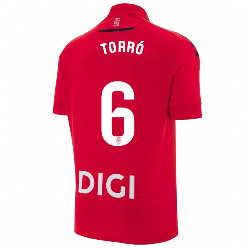 גברים לוקאס טורו #6 אדום שחור ג'רזי ביתית 2025/26 חולצה קצרה