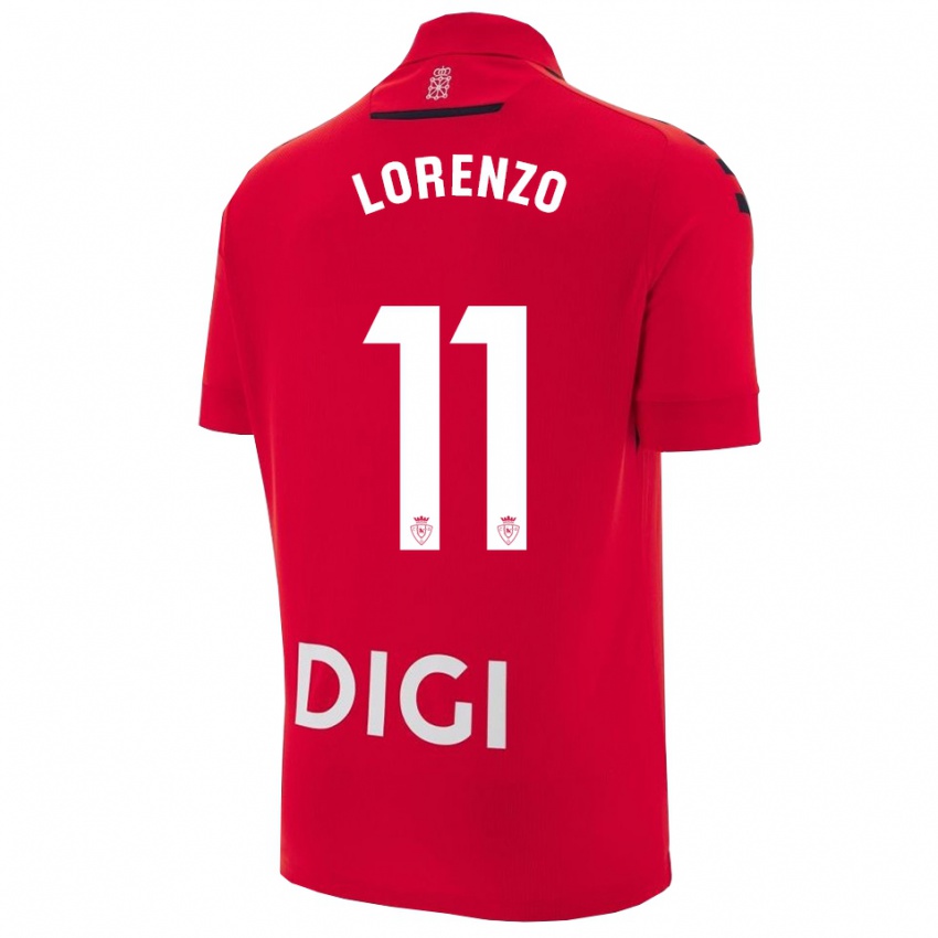 גברים נואנד לורנסו #11 אדום שחור ג'רזי ביתית 2025/26 חולצה קצרה