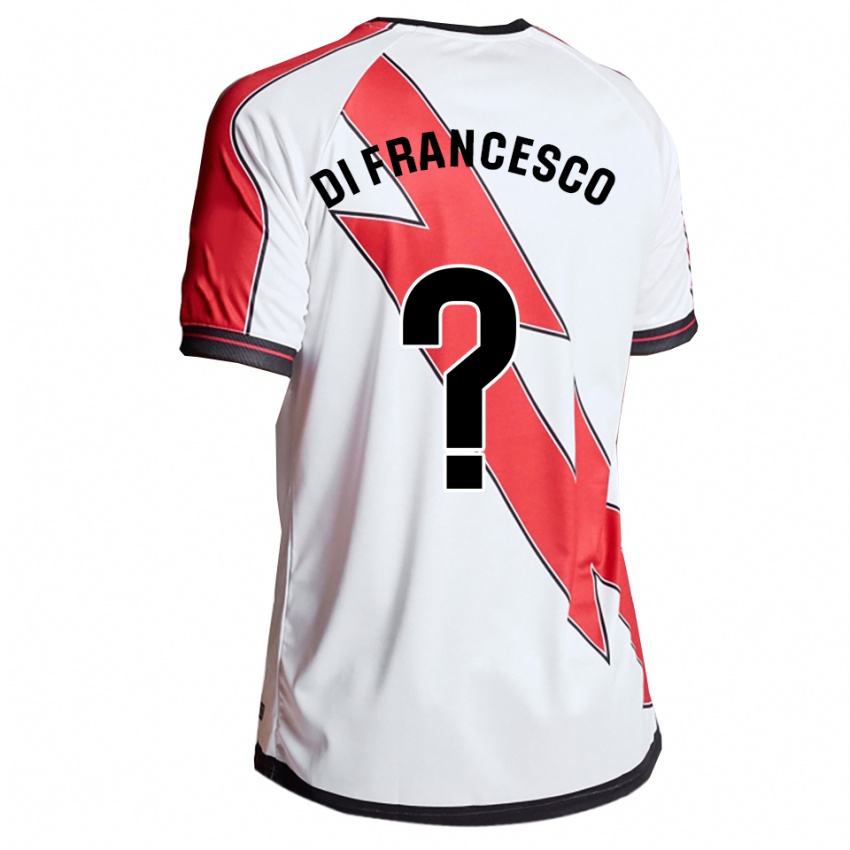 גברים דניאל די פרנצ׳סקו #0 לבן אדום ג'רזי ביתית 2025/26 חולצה קצרה