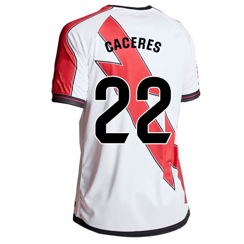 גברים דניאל קאסרס #22 לבן אדום ג'רזי ביתית 2025/26 חולצה קצרה
