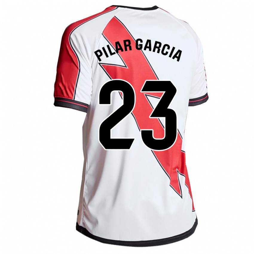גברים פילאר גרסיה #23 לבן אדום ג'רזי ביתית 2025/26 חולצה קצרה