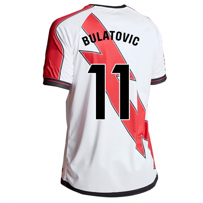 גברים סלג׳נה בולאטוביץ׳ #11 לבן אדום ג'רזי ביתית 2025/26 חולצה קצרה