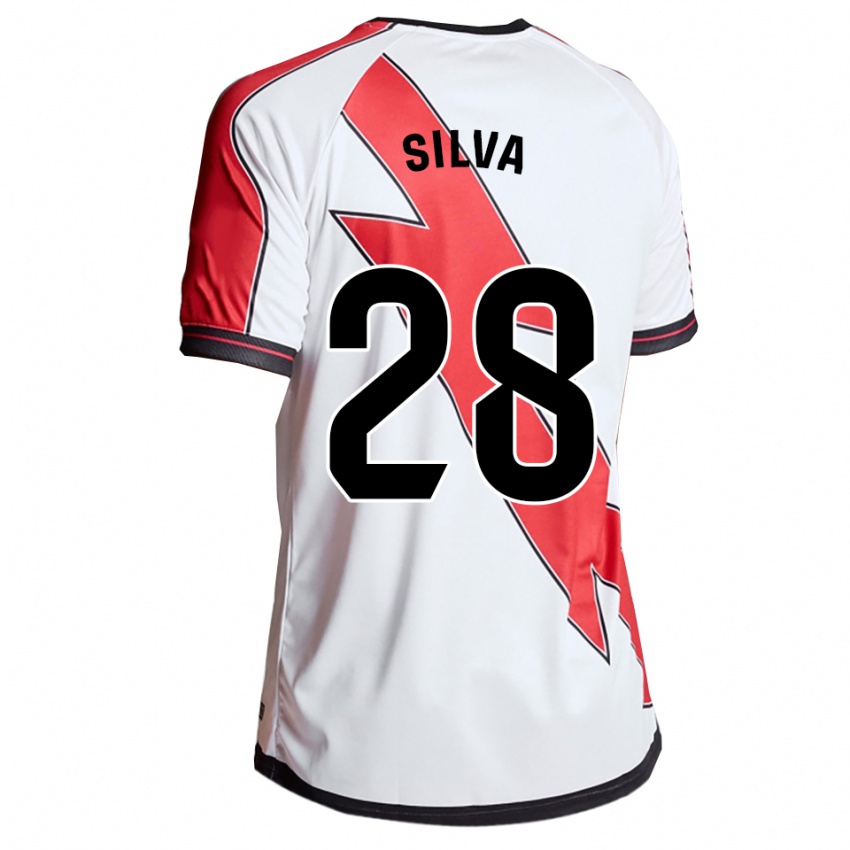 גברים סנטיאגו סילבה #28 לבן אדום ג'רזי ביתית 2025/26 חולצה קצרה