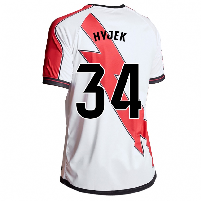 גברים דייוויד איינג׳ו הייק #34 לבן אדום ג'רזי ביתית 2025/26 חולצה קצרה