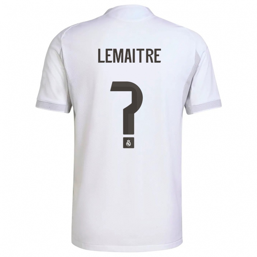 גברים Leo Lemaitre #0 לבן צהוב ג'רזי ביתית 2025/26 חולצה קצרה