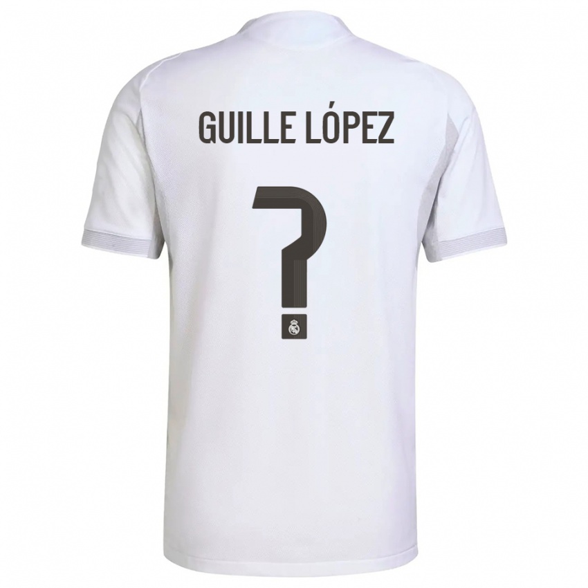 גברים Guille López #0 לבן צהוב ג'רזי ביתית 2025/26 חולצה קצרה
