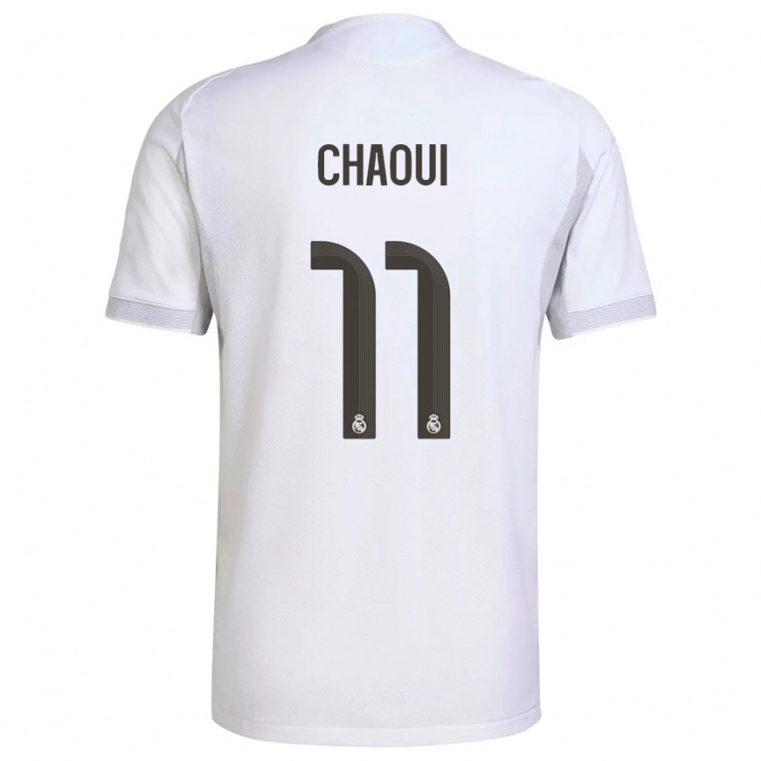 גברים Omar Chaoui #11 לבן צהוב ג'רזי ביתית 2025/26 חולצה קצרה