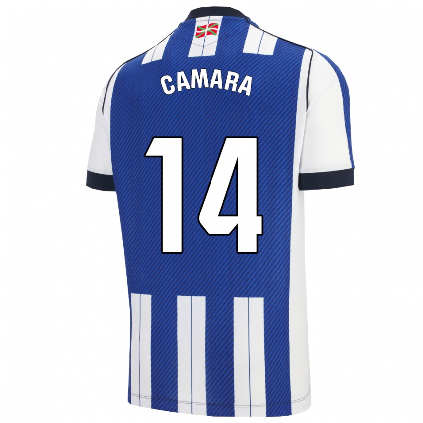 גברים מצלמת איברה #14 כחול לבן ג'רזי ביתית 2025/26 חולצה קצרה