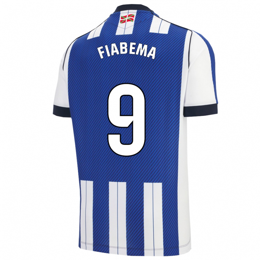 גברים בריאן פיאבמה #9 כחול לבן ג'רזי ביתית 2025/26 חולצה קצרה