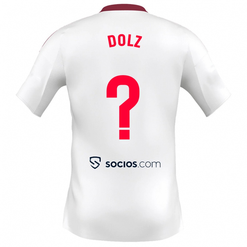 גברים מארק דולז וינייס #0 לבן אדום ג'רזי ביתית 2025/26 חולצה קצרה