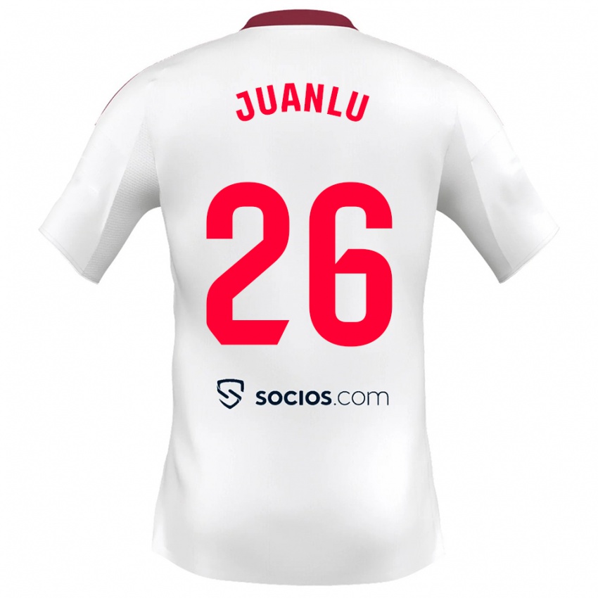 גברים חואנלו סאנצ'ס #26 לבן אדום ג'רזי ביתית 2025/26 חולצה קצרה
