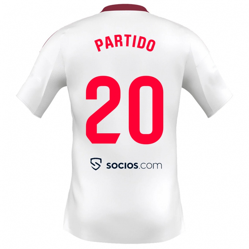 גברים פאולה פארטידו דוראן #20 לבן אדום ג'רזי ביתית 2025/26 חולצה קצרה
