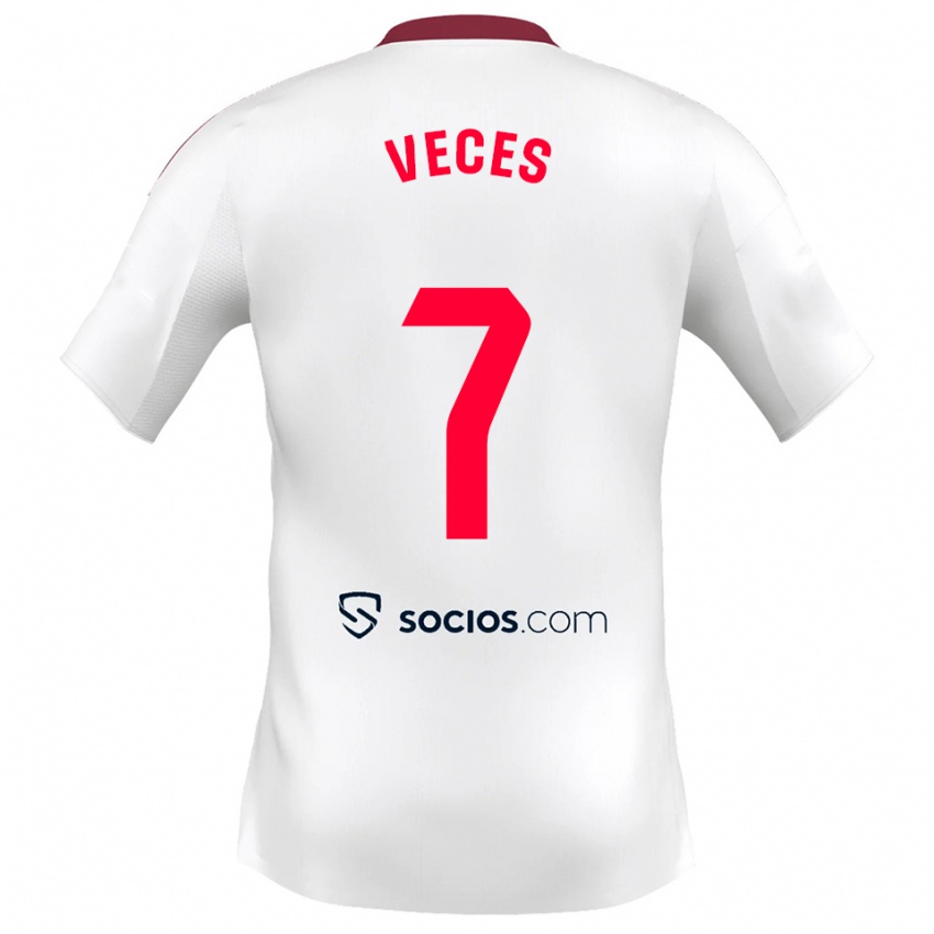 גברים סרג'יו טיימס #7 לבן אדום ג'רזי ביתית 2025/26 חולצה קצרה