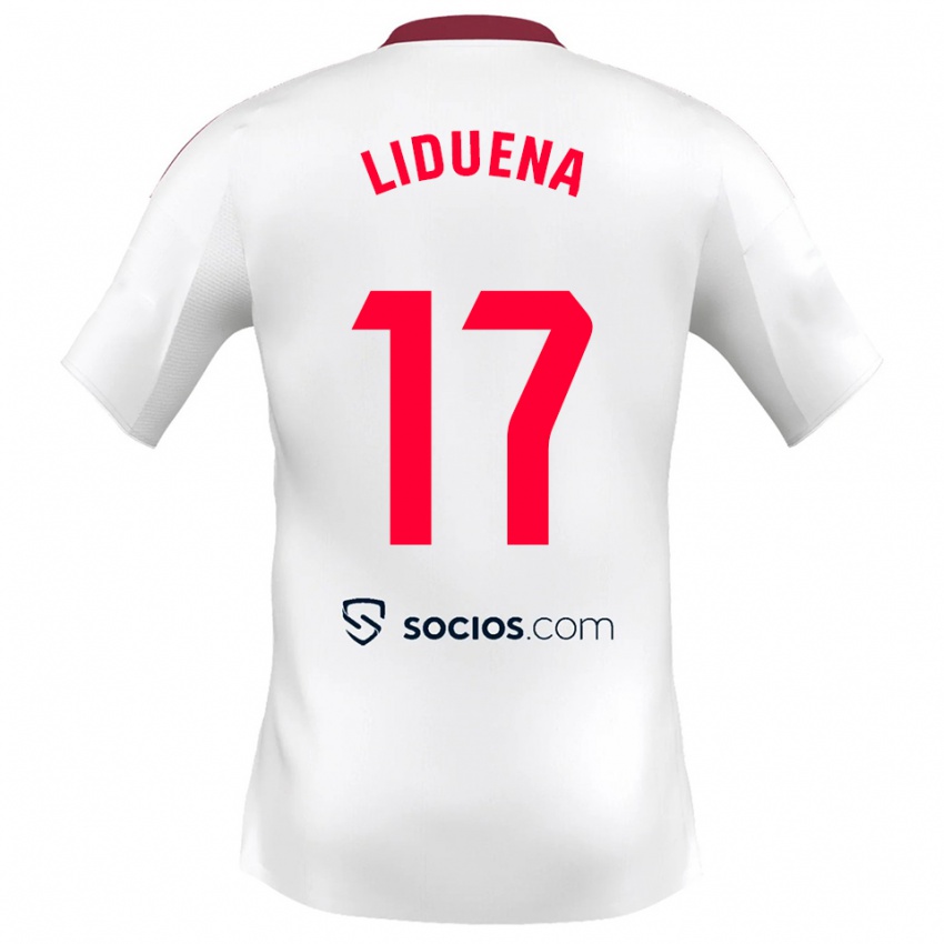 גברים דניאל לידואניה אלונסו #17 לבן אדום ג'רזי ביתית 2025/26 חולצה קצרה