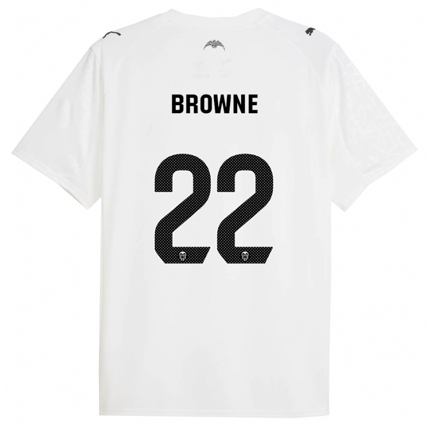 גברים Phoenetia Browne #22 לבן שחור ג'רזי ביתית 2025/26 חולצה קצרה
