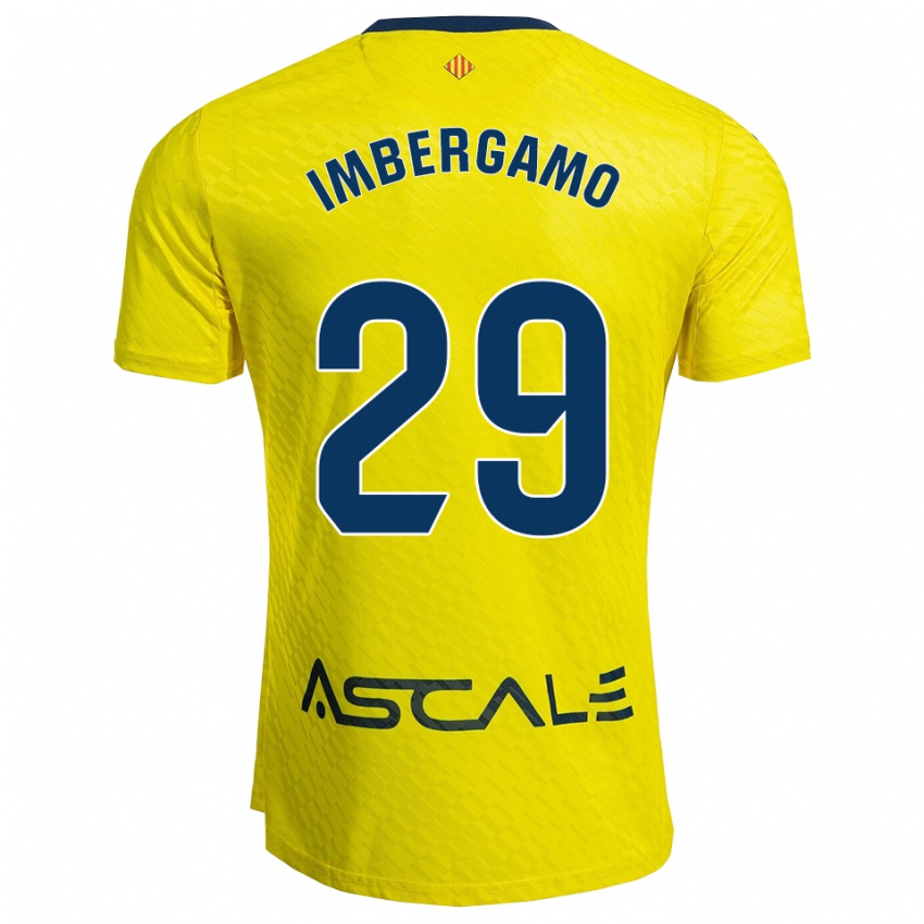 גברים Mar Imbergamo #29 צהוב נייבי ג'רזי ביתית 2025/26 חולצה קצרה
