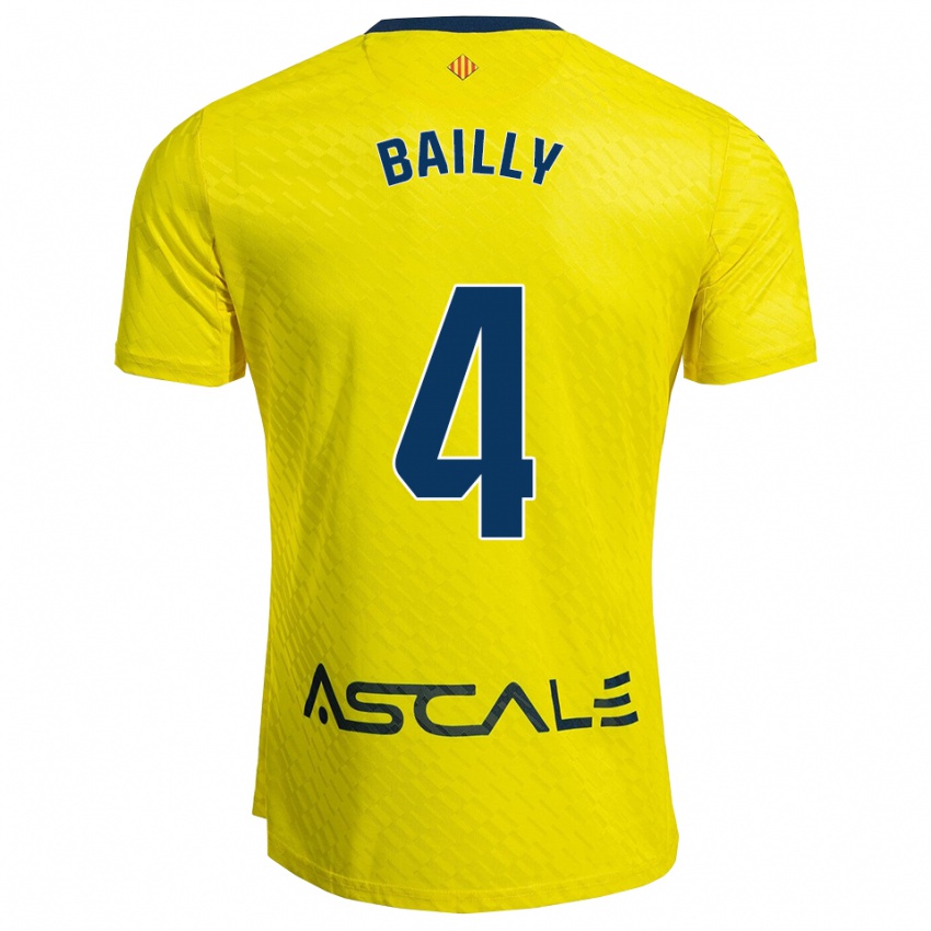 גברים אריק בייאי #4 צהוב נייבי ג'רזי ביתית 2025/26 חולצה קצרה