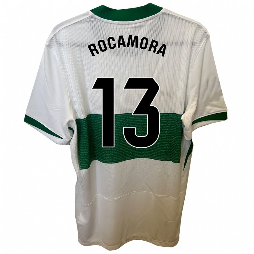 גברים María Rocamora Díaz #13 לבן ירוק ג'רזי ביתית 2025/26 חולצה קצרה