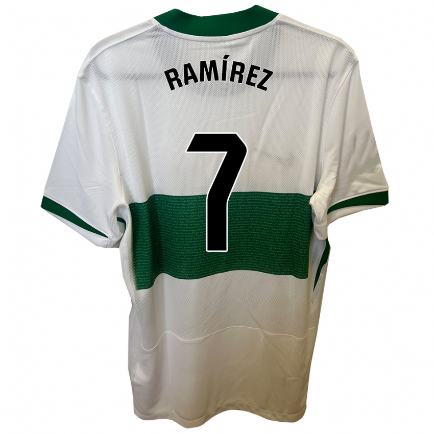 גברים Jalmar Ramírez #7 לבן ירוק ג'רזי ביתית 2025/26 חולצה קצרה