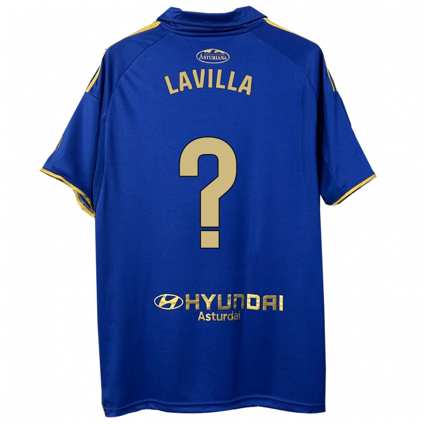 גברים Martín Lavilla #0 כחול זהב ג'רזי ביתית 2025/26 חולצה קצרה
