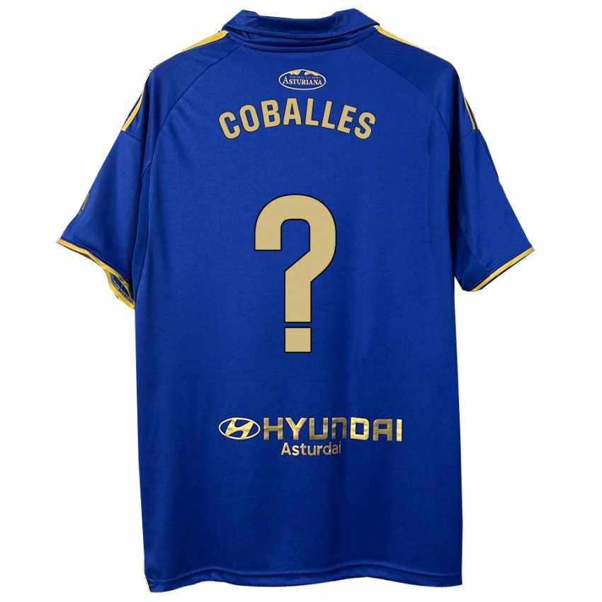 גברים Jaime Coballes #0 כחול זהב ג'רזי ביתית 2025/26 חולצה קצרה