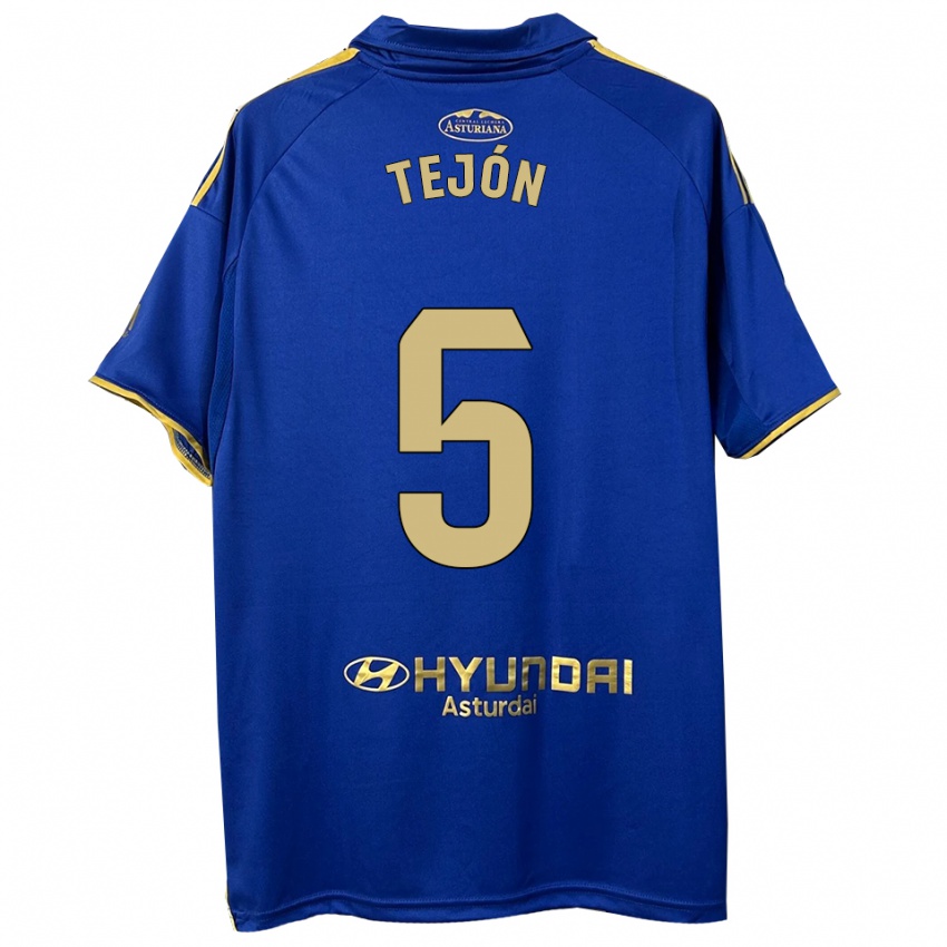 גברים Diego Tejón #5 כחול זהב ג'רזי ביתית 2025/26 חולצה קצרה