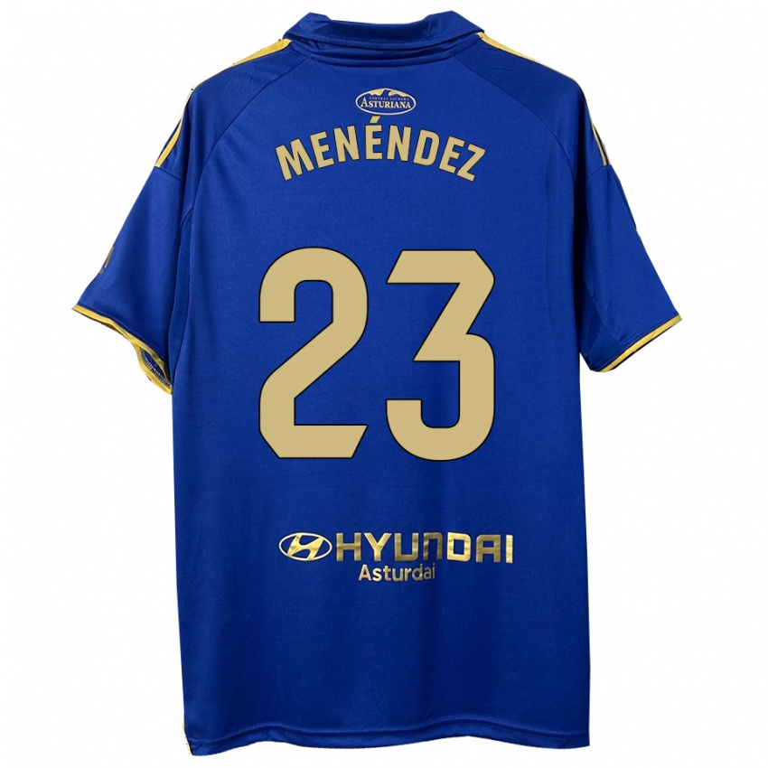 גברים Diego Menéndez #23 כחול זהב ג'רזי ביתית 2025/26 חולצה קצרה