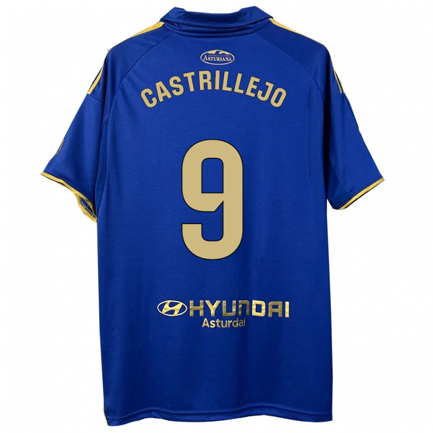 גברים Guillermo Castrillejo #9 כחול זהב ג'רזי ביתית 2025/26 חולצה קצרה