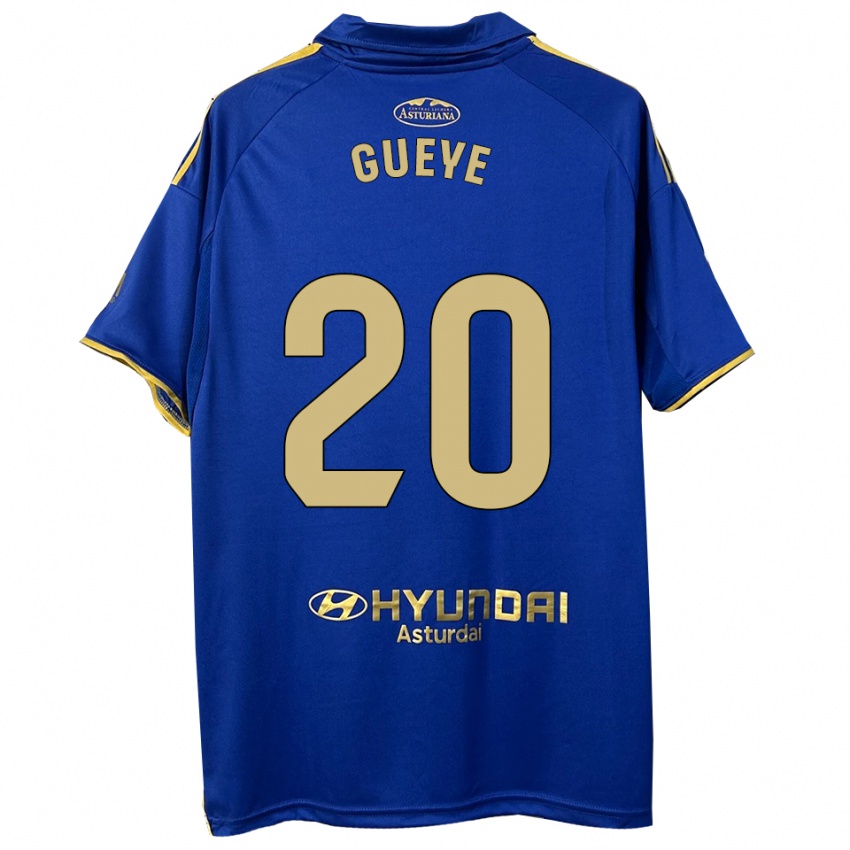 גברים Lamine Gueye #20 כחול זהב ג'רזי ביתית 2025/26 חולצה קצרה